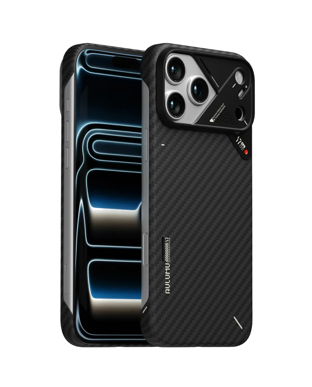 Чехол AULUMU A17 Aramid Fiber для iPhone 17 Pro Max — чёрный — фото 6