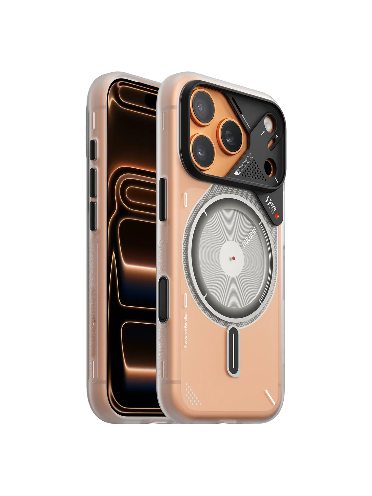 Чехол AULUMU A17 Frosted для iPhone 17 Pro — белый полупрозрачный — фото 2