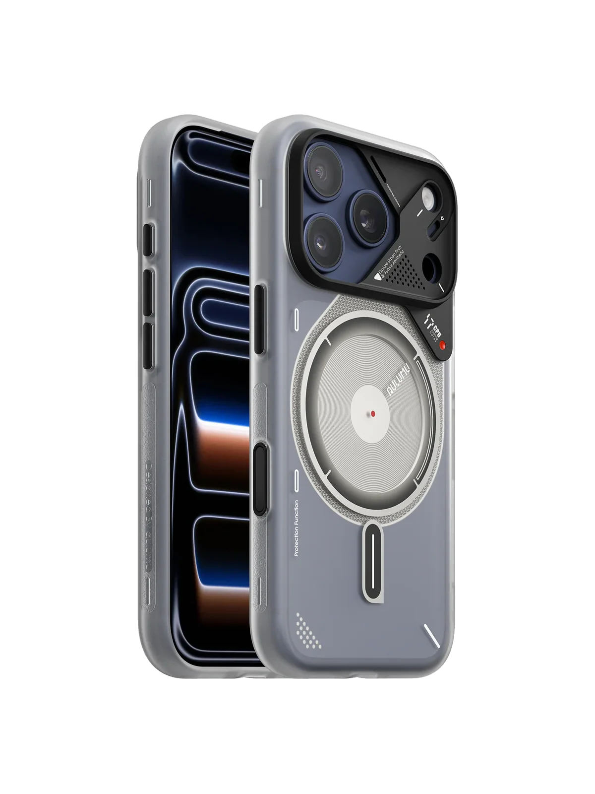 Чехол AULUMU A17 Frosted для iPhone 17 Pro — белый полупрозрачный — главное изображение