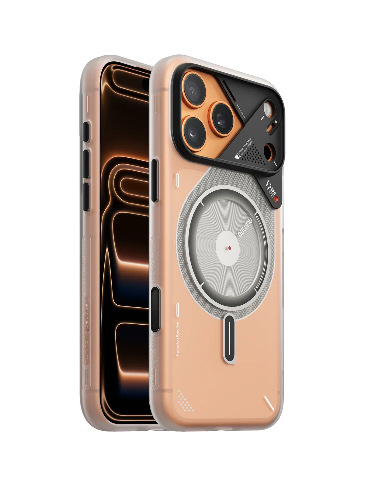 Чехол AULUMU A17 Frosted для iPhone 17 Pro Max — белый полупрозрачный — фото 2