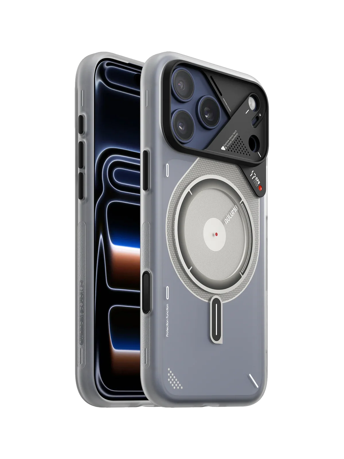 Чехол AULUMU A17 Frosted для iPhone 17 Pro Max — белый полупрозрачный — главное изображение