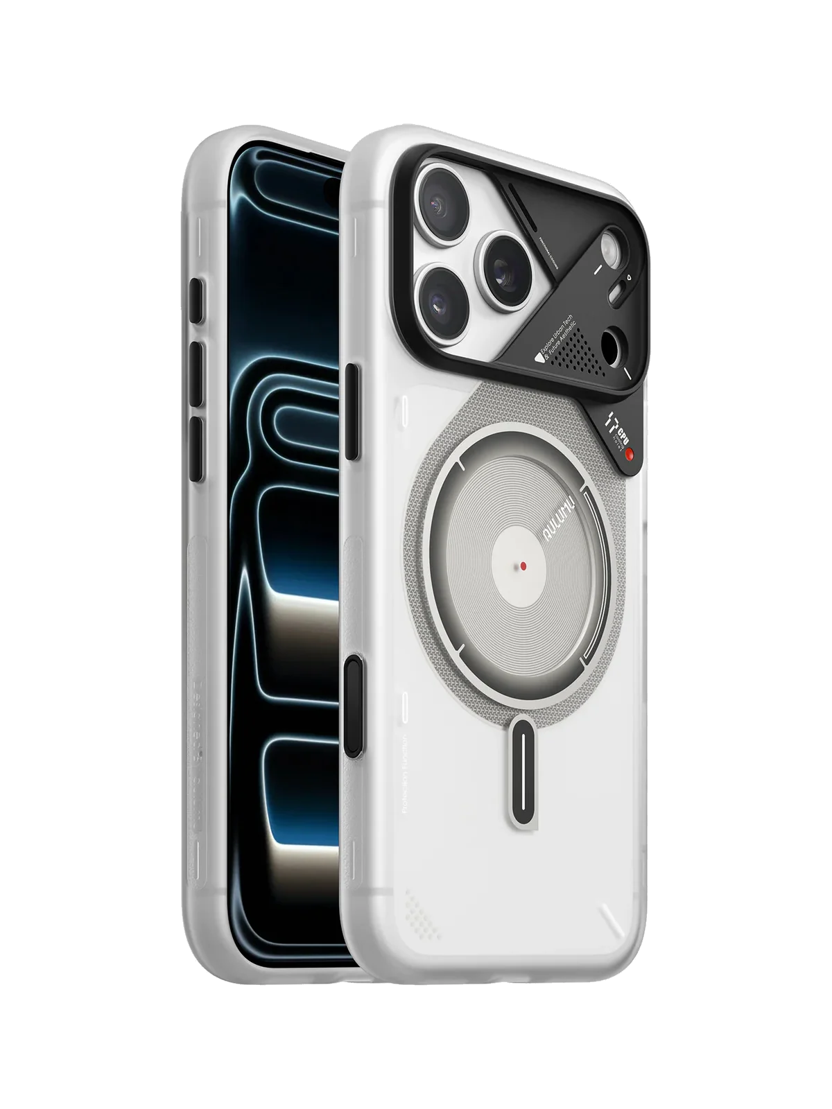 Чехол AULUMU A17 Frosted для iPhone 17 Pro Max — белый полупрозрачный — фото 3