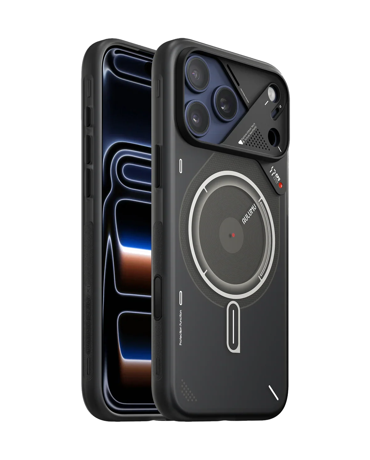 Чехол AULUMU A17 Frosted для iPhone 17 Pro Max — серый полупрозрачный — главное изображение