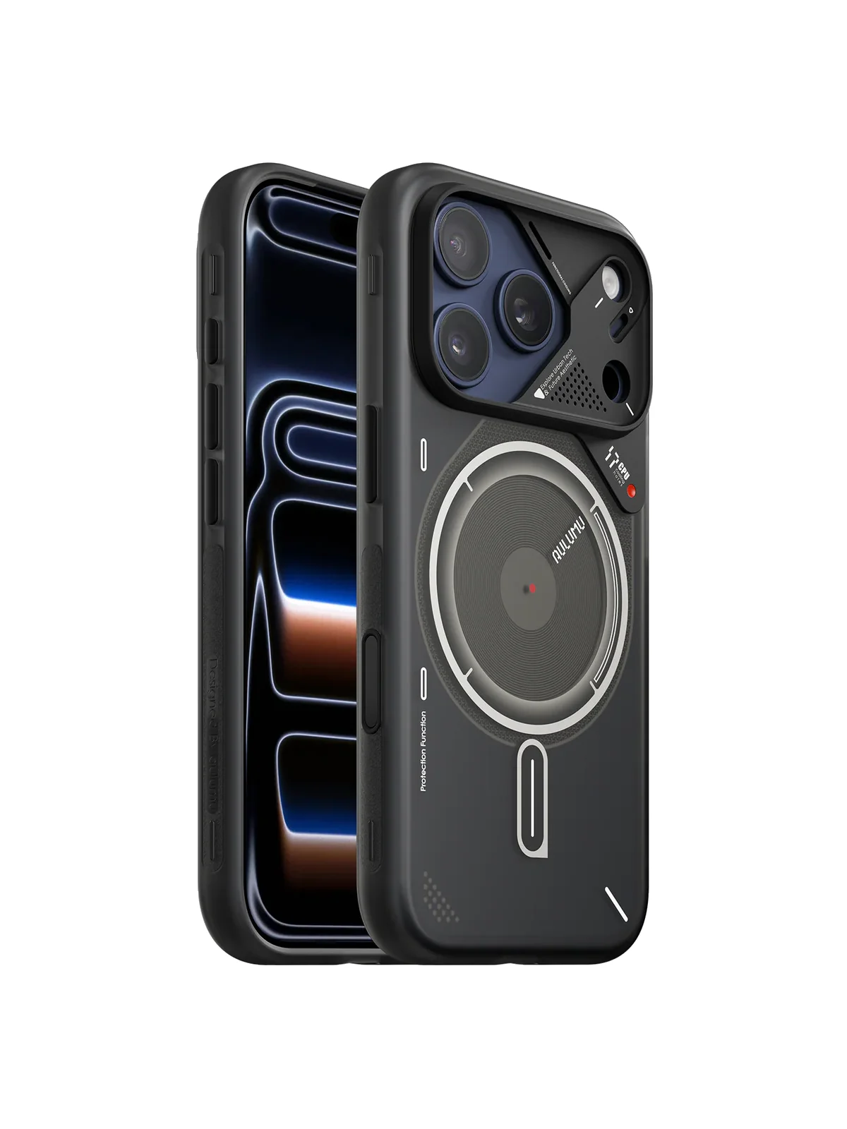 Чехол AULUMU A17 Frosted для iPhone 17 Pro — серый полупрозрачный — главное изображение
