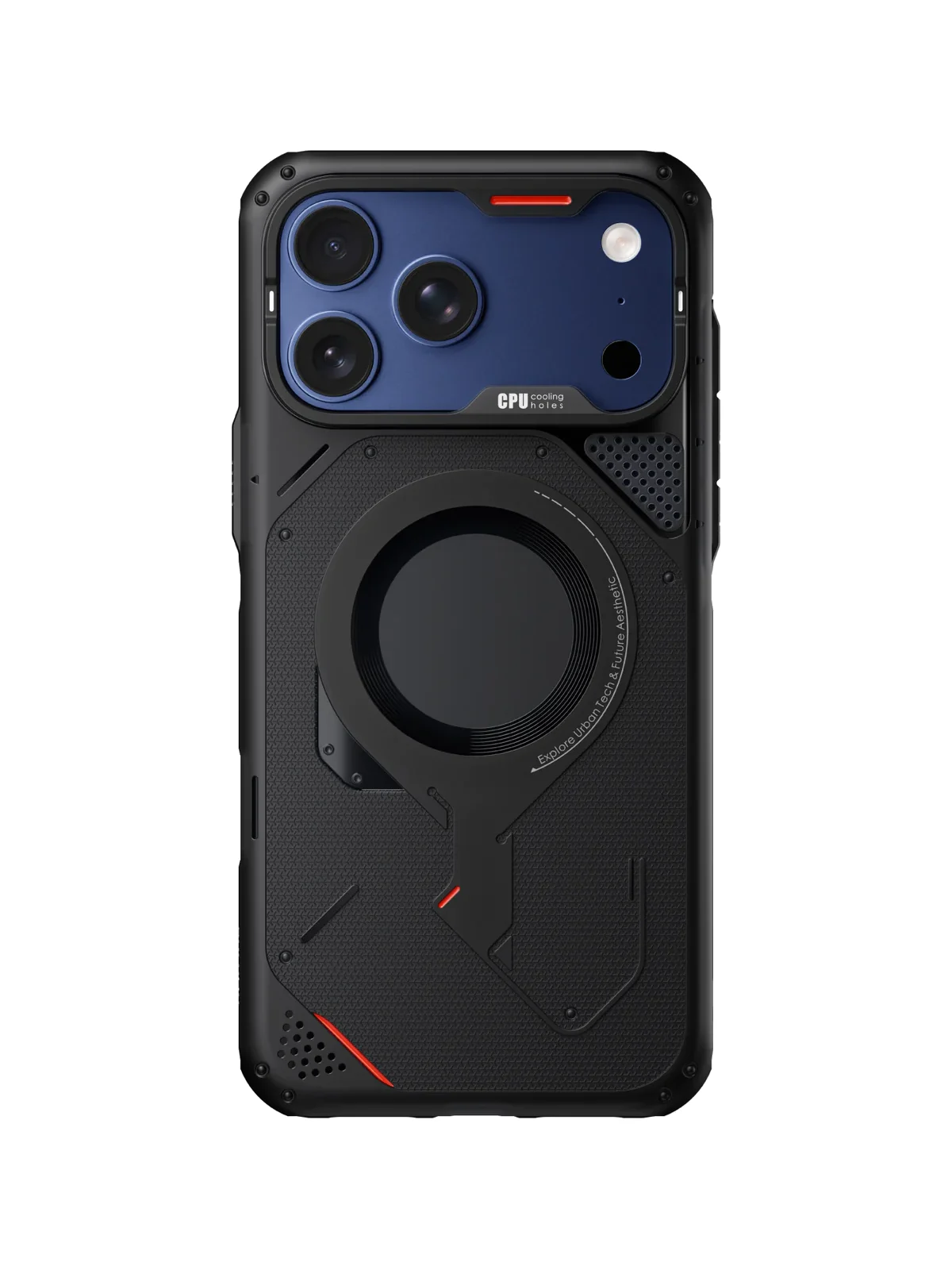 Чехол AULUMU A17 Rugged Outdoor для iPhone 17 Pro Max — серый полупрозрачный — главное изображение