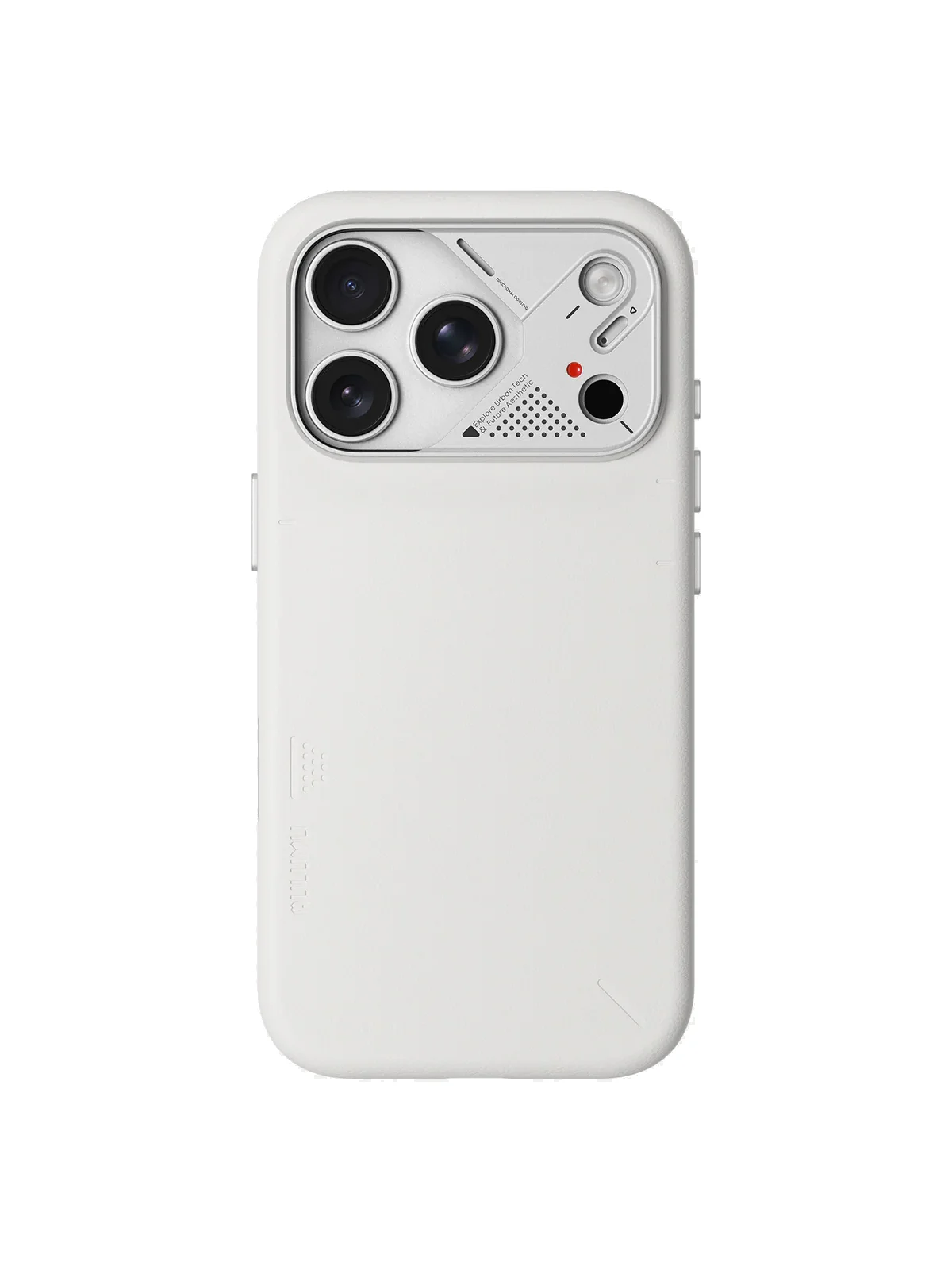 Чехол AULUMU A17 Vegan Leather для iPhone 17 Pro — белый — главное изображение