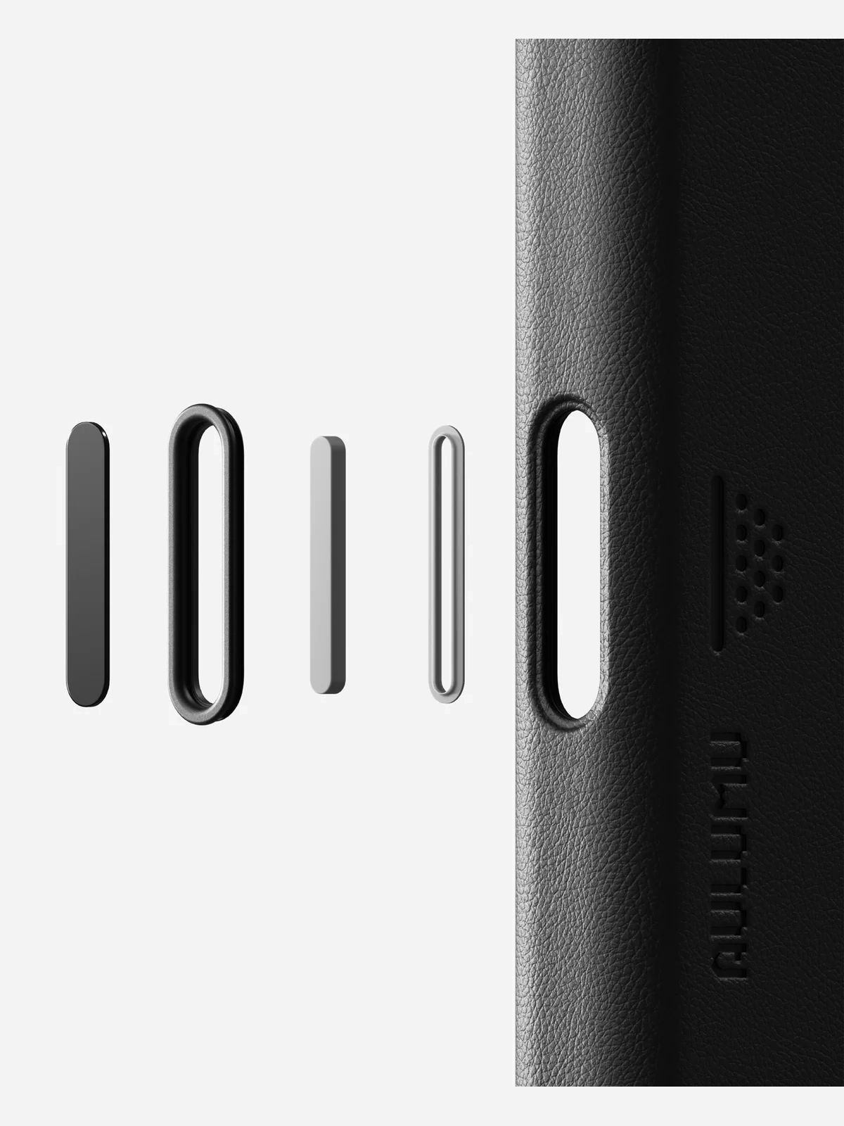 Чехол AULUMU A17 Vegan Leather для iPhone 17 Pro — чёрный — фото 4