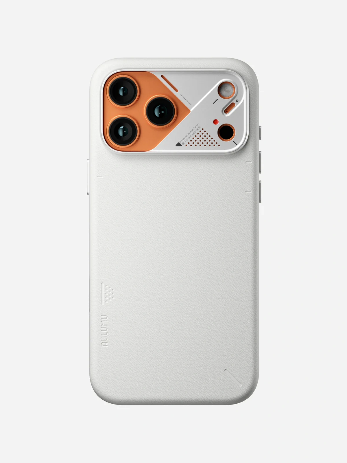 Чехол AULUMU A17 Vegan Leather для iPhone 17 Pro Max — белый — фото 2