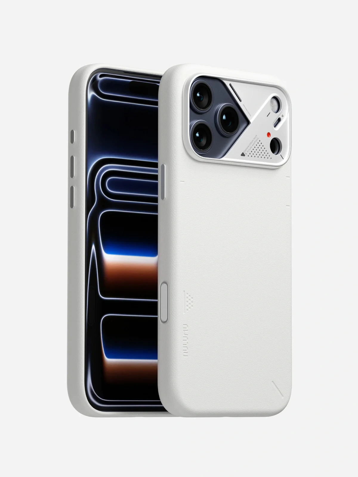 Чехол AULUMU A17 Vegan Leather для iPhone 17 Pro Max — белый — фото 6