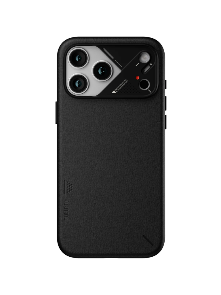 Чехол AULUMU A17 Vegan Leather для iPhone 17 Pro Max — чёрный