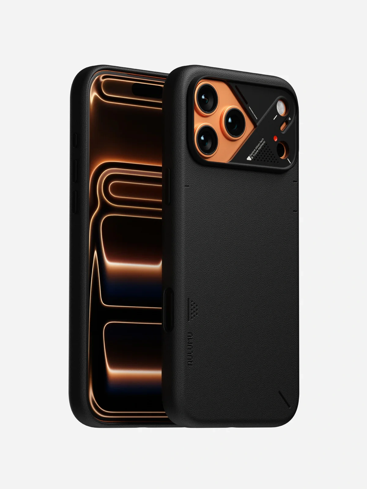 Чехол AULUMU A17 Vegan Leather для iPhone 17 Pro Max — чёрный — фото 5