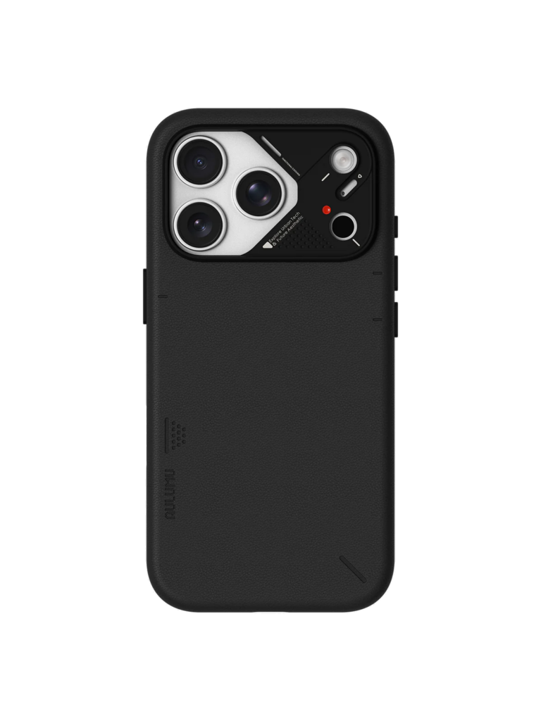Чехол AULUMU A17 Vegan Leather для iPhone 17 Pro — чёрный