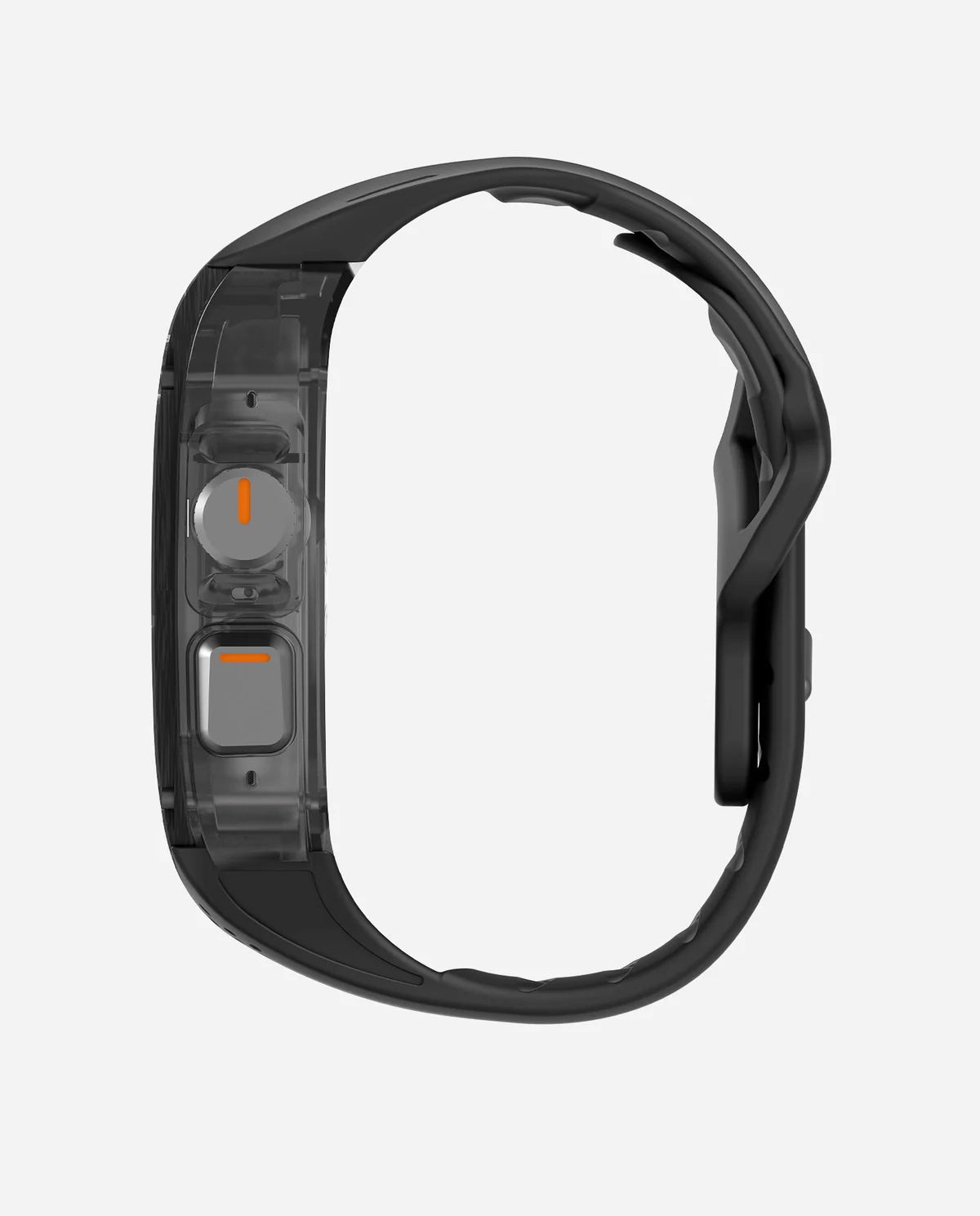 Чехол с ремешком AULUMU A01 Carbon для Apple Watch Ultra 49 мм — чёрный — фото 7