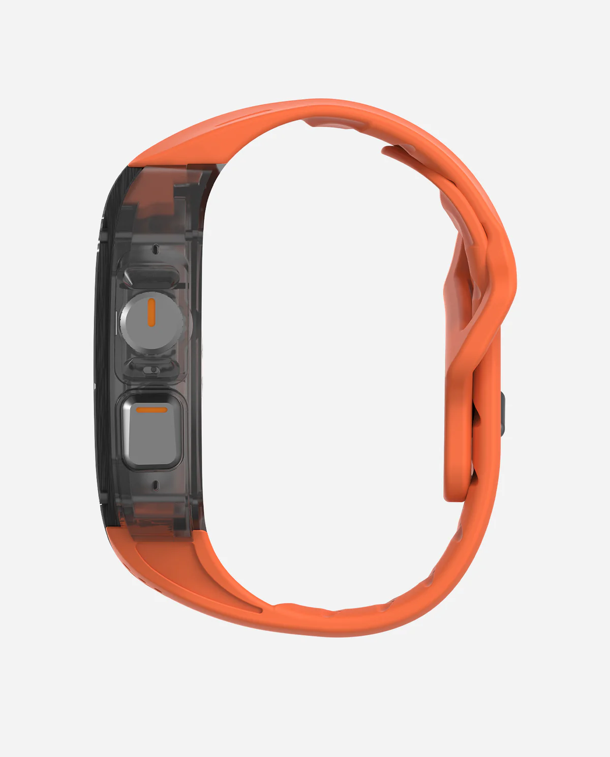 Чехол с ремешком AULUMU A01 Carbon для Apple Watch Ultra 49 мм — оранжевый — фото 7