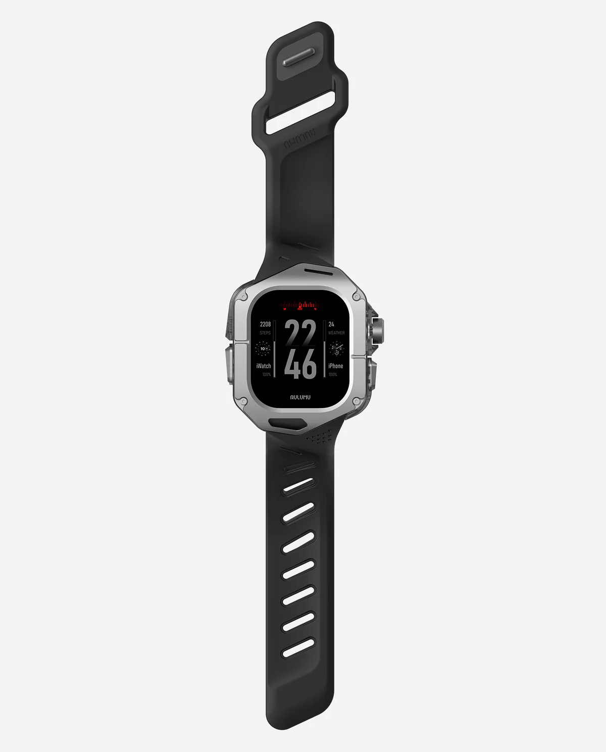 Чехол с ремешком AULUMU A01 Titanium для Apple Watch Ultra 49 мм — чёрный — фото 3