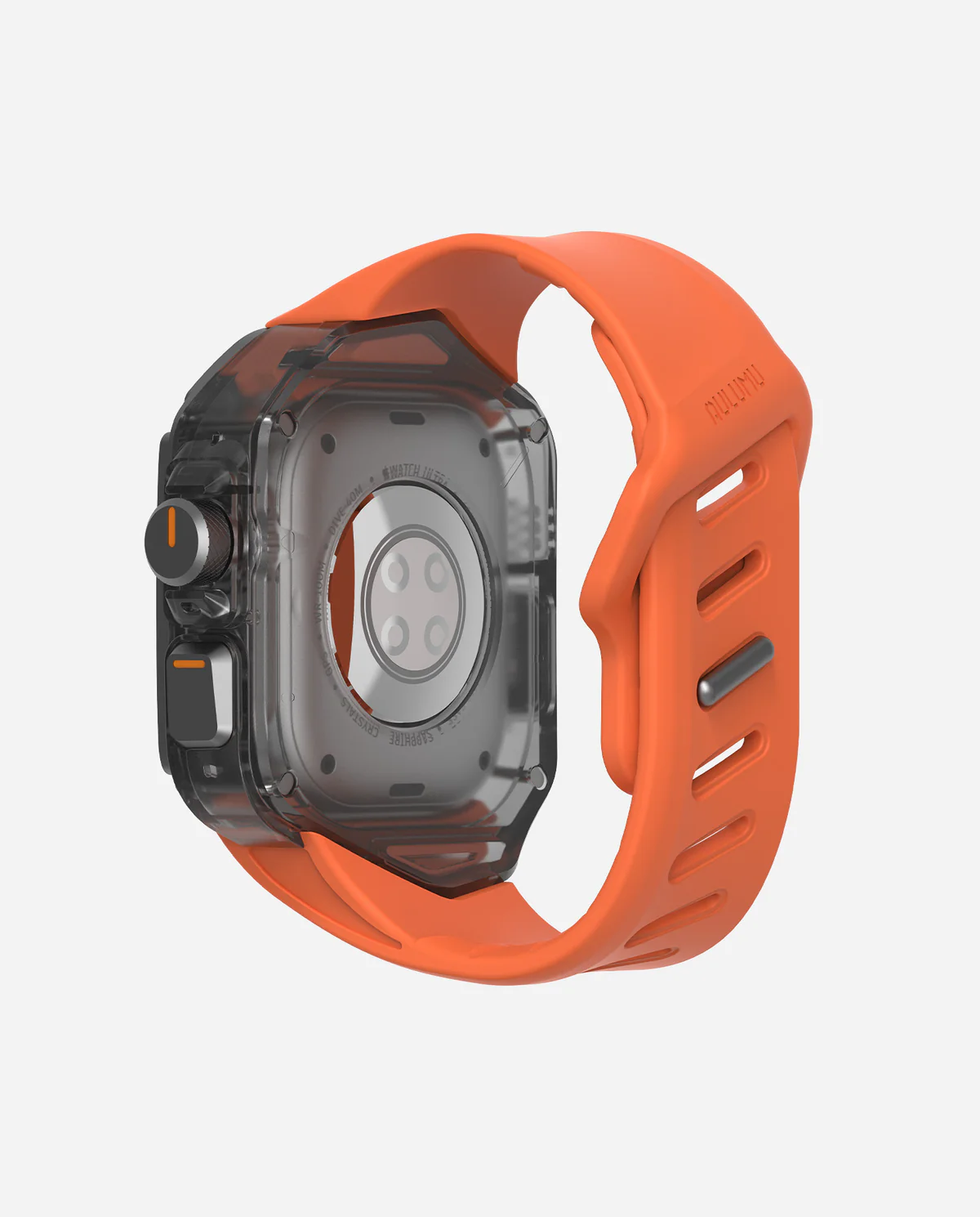 Чехол с ремешком AULUMU A01 Titanium для Apple Watch Ultra 49 мм — оранжевый — фото 3