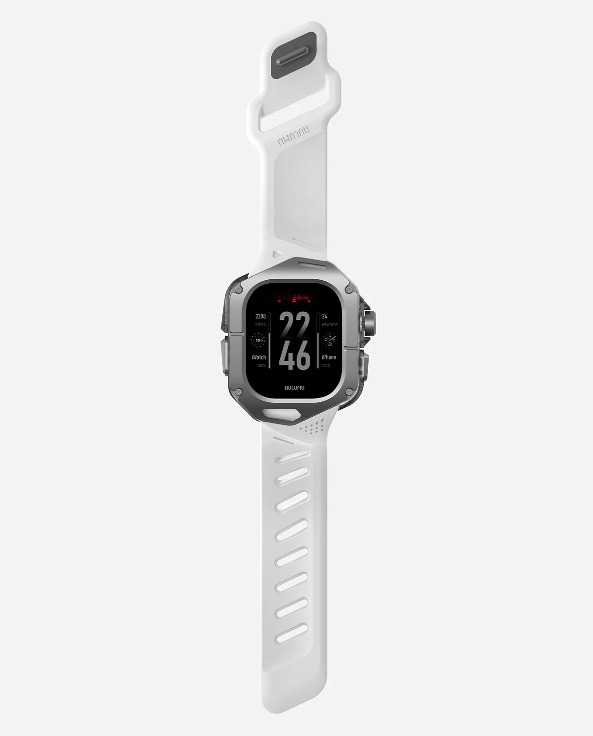 Чехол с ремешком AULUMU A01 Titanium для Apple Watch Ultra 49 мм — белый — фото 7