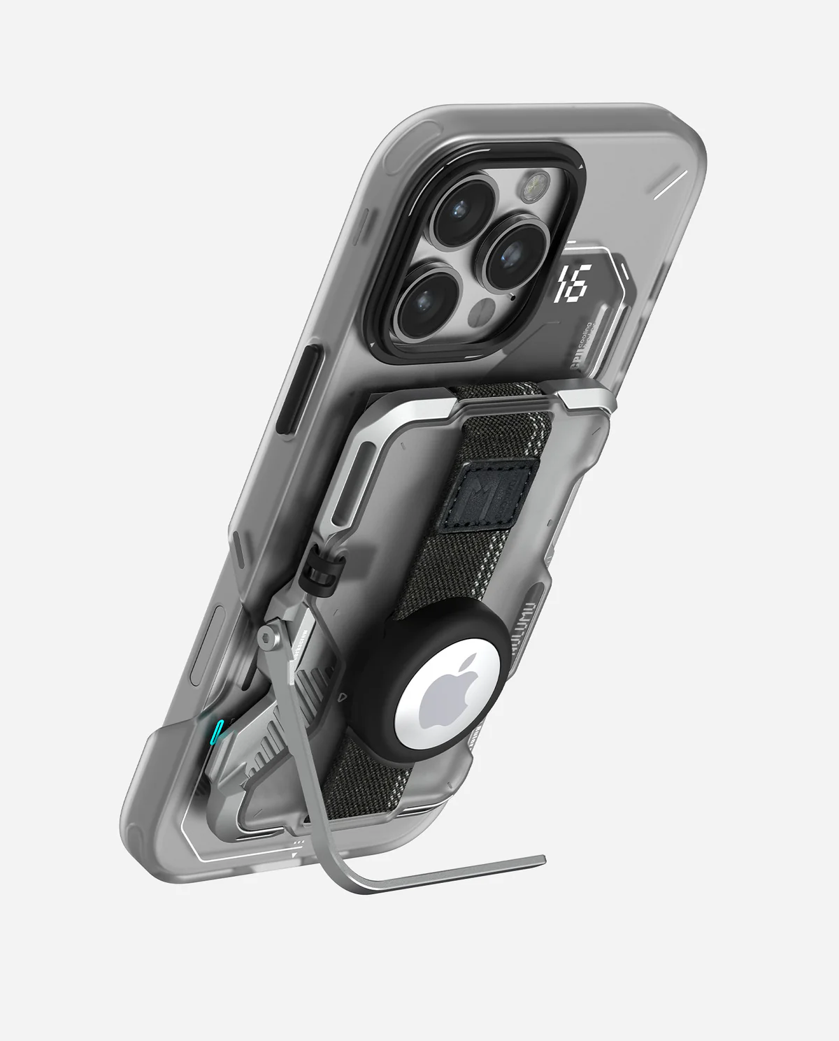 Картхолдер AULUMU G03 MagSafe Frosted — полупрозрачный белый — фото 10